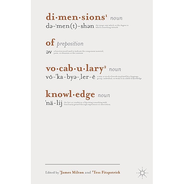 Dimensions of Vocabulary Knowledge, James Milton, Tess Fitzpatrick
