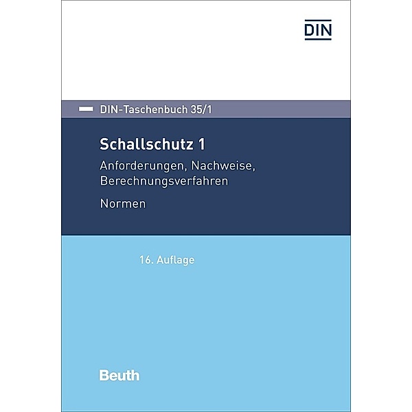 DIN-Taschenbuch / 35/1 / Schallschutz 1