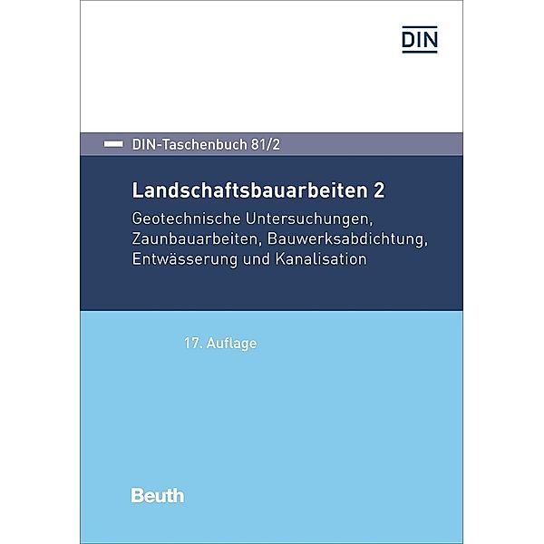DIN-Taschenbuch / 81/2 / Landschaftsbauarbeiten 2