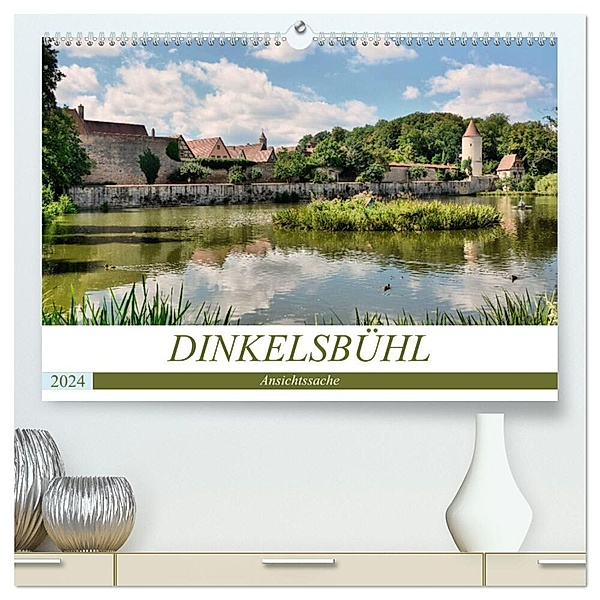 Dinkelsbühl - Ansichtssache (hochwertiger Premium Wandkalender 2024 DIN A2 quer), Kunstdruck in Hochglanz, Thomas Bartruff