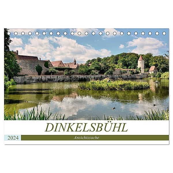 Dinkelsbühl - Ansichtssache (Tischkalender 2024 DIN A5 quer), CALVENDO Monatskalender, Thomas Bartruff