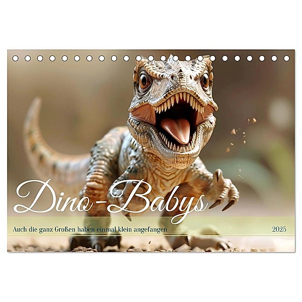 Dino-Babys (Tischkalender 2025 DIN A5 quer), CALVENDO Monatskalender, Calvendo, Daniela Tapper