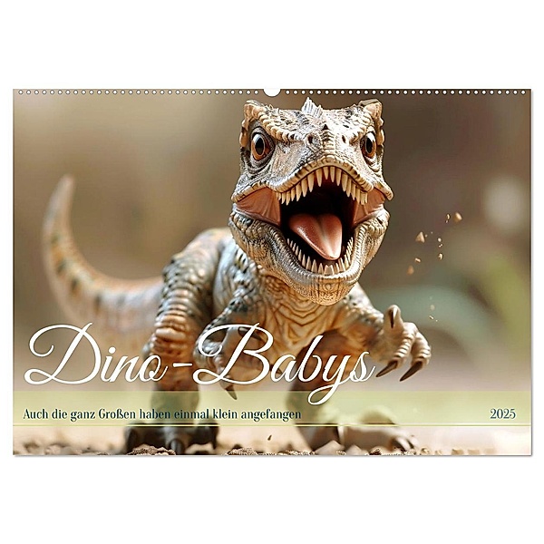 Dino-Babys (Wandkalender 2025 DIN A2 quer), CALVENDO Monatskalender, Calvendo, Daniela Tapper