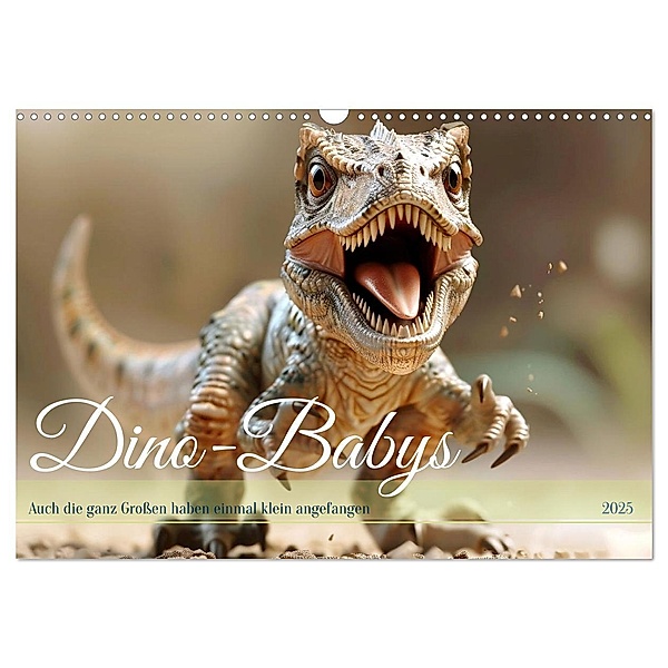 Dino-Babys (Wandkalender 2025 DIN A3 quer), CALVENDO Monatskalender, Calvendo, Daniela Tapper