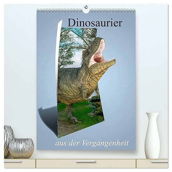 Dinosaurier aus der Vergangenheit (hochwertiger Premium Wandkalender 2024 DIN A2 hoch), Kunstdruck in Hochglanz, Alain Gaymard