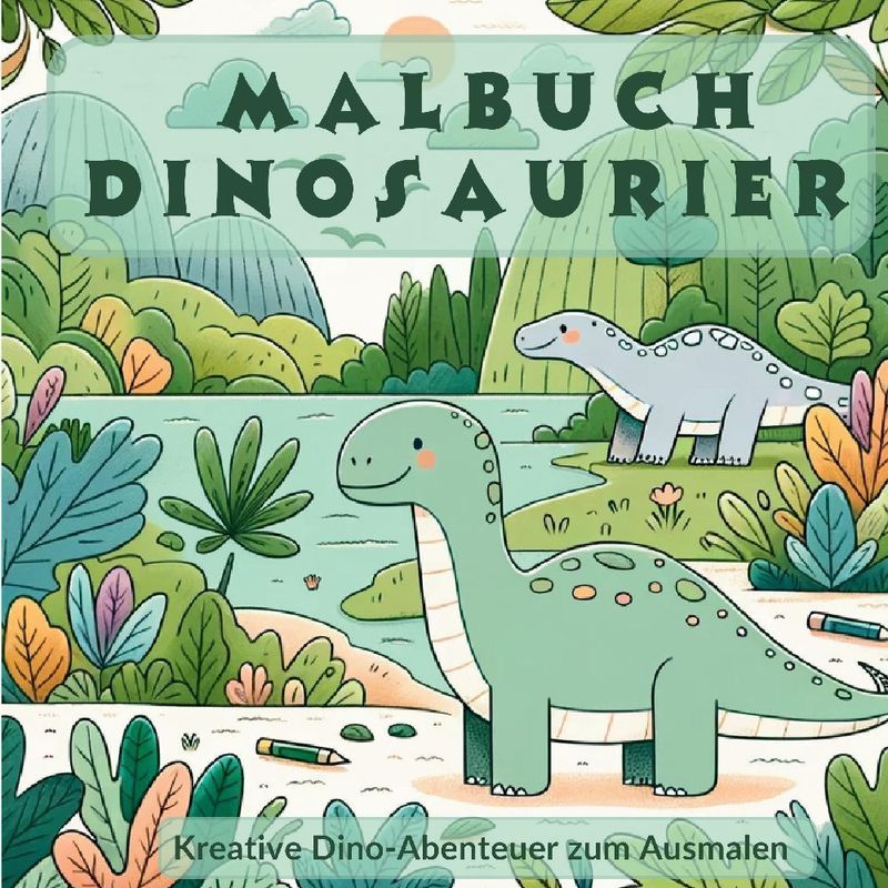 Image of Dinosaurier Malbuch - Mein Urzeitliches Malbuch - S&L Inspirations Lounge, Kartoniert (TB)