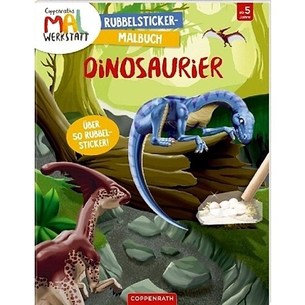 Dinosaurier - Rubbelsticker-Malbuch