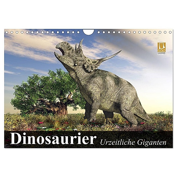 Dinosaurier. Urzeitliche Giganten (Wandkalender 2024 DIN A4 quer), CALVENDO Monatskalender, Elisabeth Stanzer