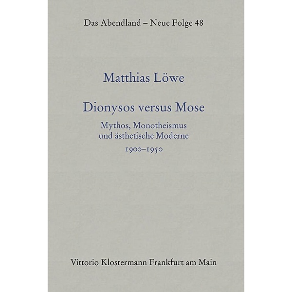 Dionysos versus Mose, Matthias Löwe