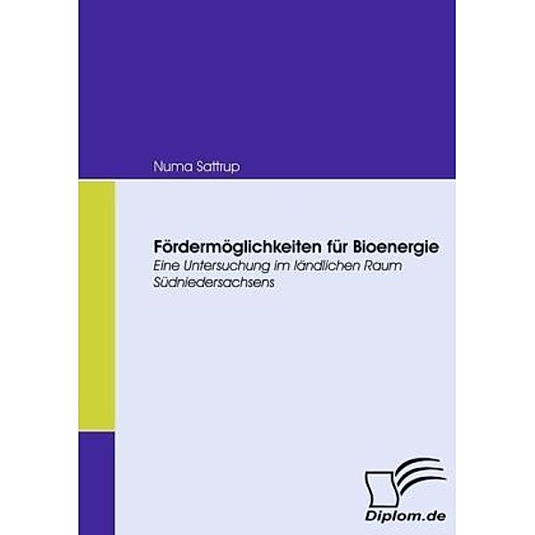 Diplom.de / Fördermöglichkeiten für Bioenergie, Numa Sattrup