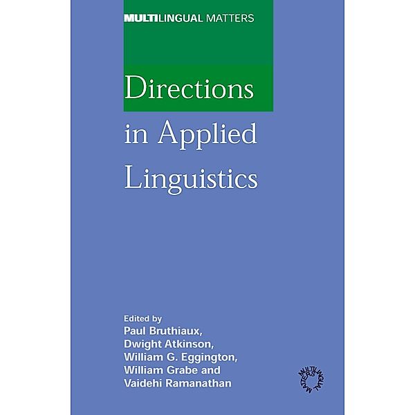 Directions in Applied Linguistics / Multilingual Matters Bd.133