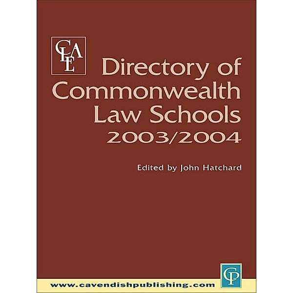 Directory of Commonwealth Law Schools 2003-2004, John Hatchard
