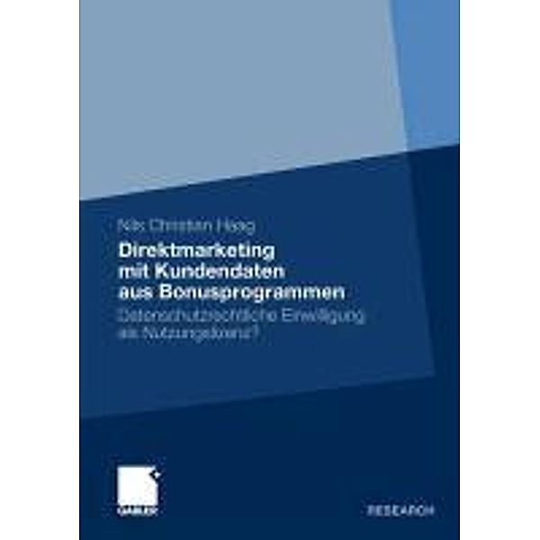 Direktmarketing mit Kundendaten aus Bonusprogrammen, Nils Christian Haag