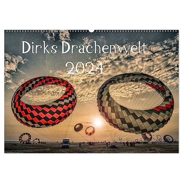 Dirks Drachenwelt (Wandkalender 2024 DIN A2 quer), CALVENDO Monatskalender, Dirk Bartschat