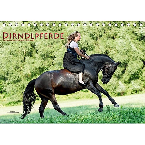 Dirndlpferde (Tischkalender 2021 DIN A5 quer), Ramona Dünisch - www.Ramona-Duenisch.de