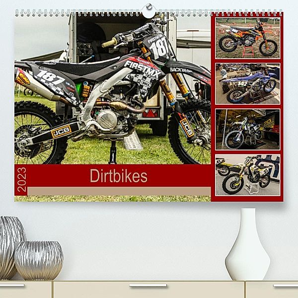 Dirtbikes - pure technique (Premium, hochwertiger DIN A2 Wandkalender 2023, Kunstdruck in Hochglanz), Arne Fitkau Fotografie & Design