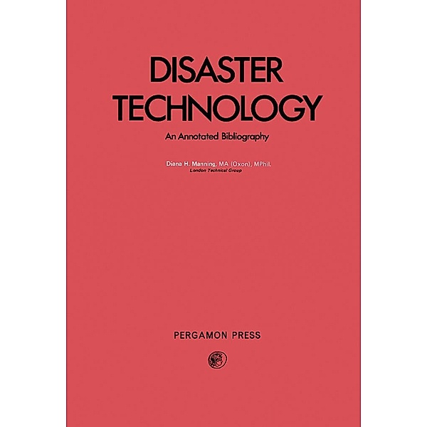 Disaster Technology, Diana H. Manning