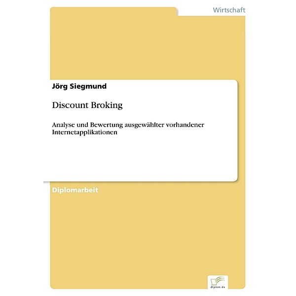 Discount Broking, Jörg Siegmund