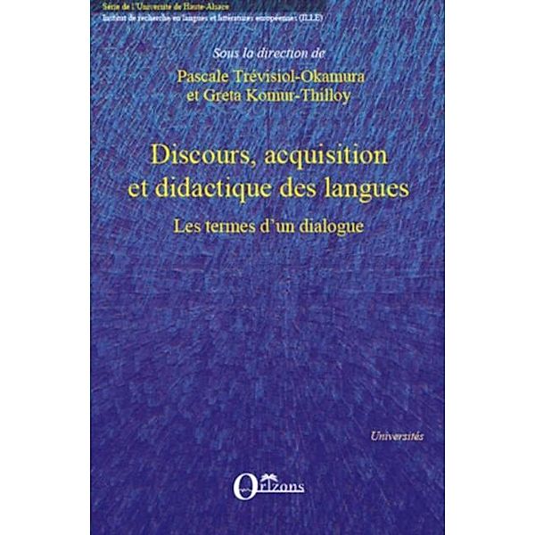 Discours, acquisition et didactique des / Hors-collection, Greta Komur