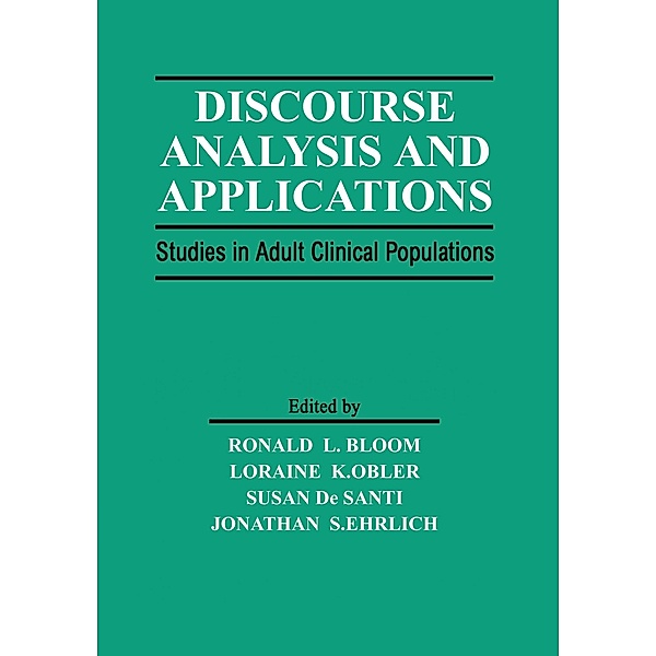 Discourse Analysis and Applications