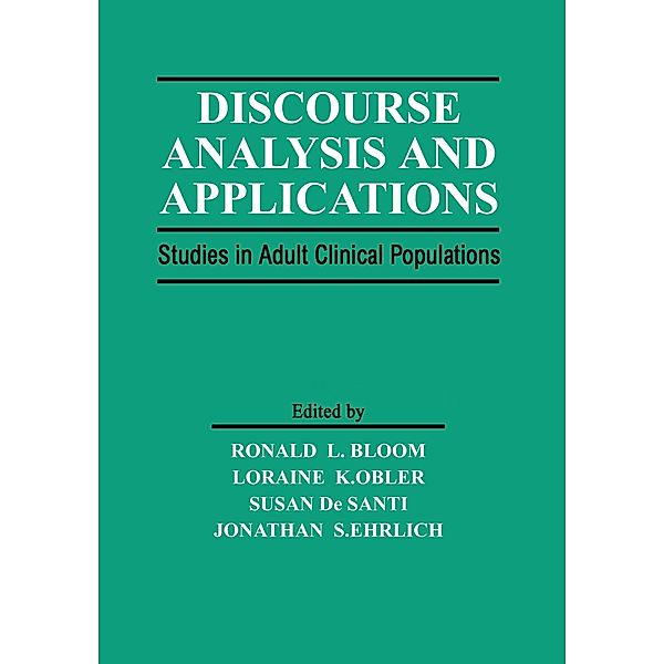 Discourse Analysis and Applications