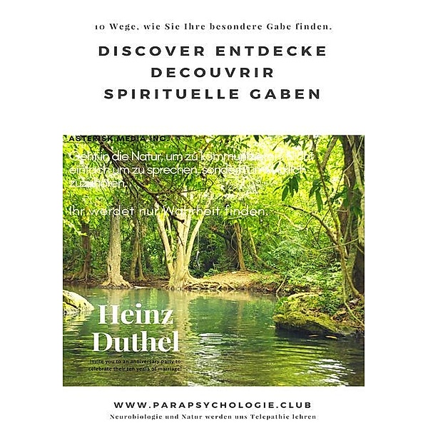 Discover Entdecke Decouvrir Spirituelle Gaben, Heinz Duthel