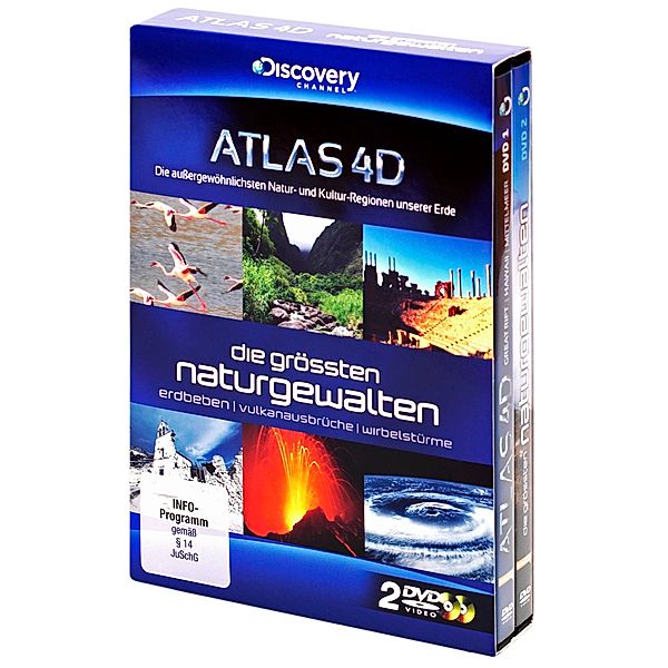 Discovery, Die größten Naturgewalten/Atlas 4D, 2 DVDs