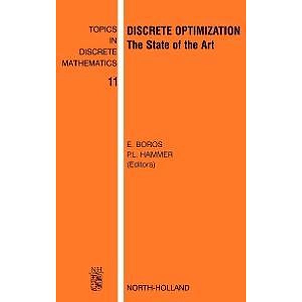 Discrete Optimization, E. Boros, P. L. Hammer