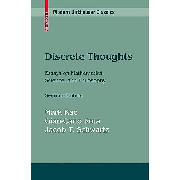 Discrete Thoughts, Mark Kac, Gian-Carlo Rota, Jacob T. Schwartz