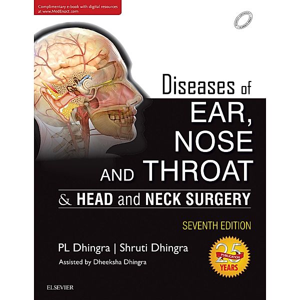 Diseases of Ear, Nose and Throat-Ebook, P. L. Dhingra, Shruti Dhingra