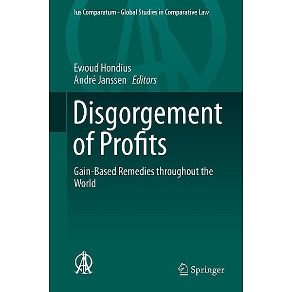 Disgorgement of Profits / Ius Comparatum - Global Studies in Comparative Law Bd.8