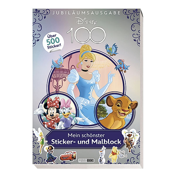 Disney 100: Mein schönster Sticker- und Malblock, Panini