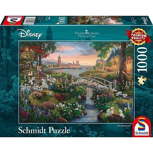 SCHMIDT SPIELE Disney, 101 Dalmatiner (Puzzle), Thomas Kinkade