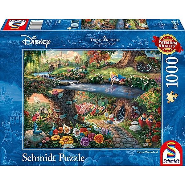 SCHMIDT SPIELE Disney, Alice im Wunderland (Puzzle), Thomas Kinkade