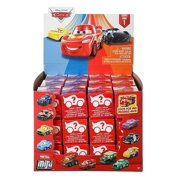 Mattel Disney Cars Mini Racers Blindpack Sortiment im Thekendisplay