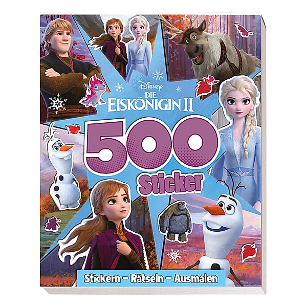 Disney Die Eiskönigin 2: 500 Sticker - Stickern - Rätseln - Ausmalen, Panini