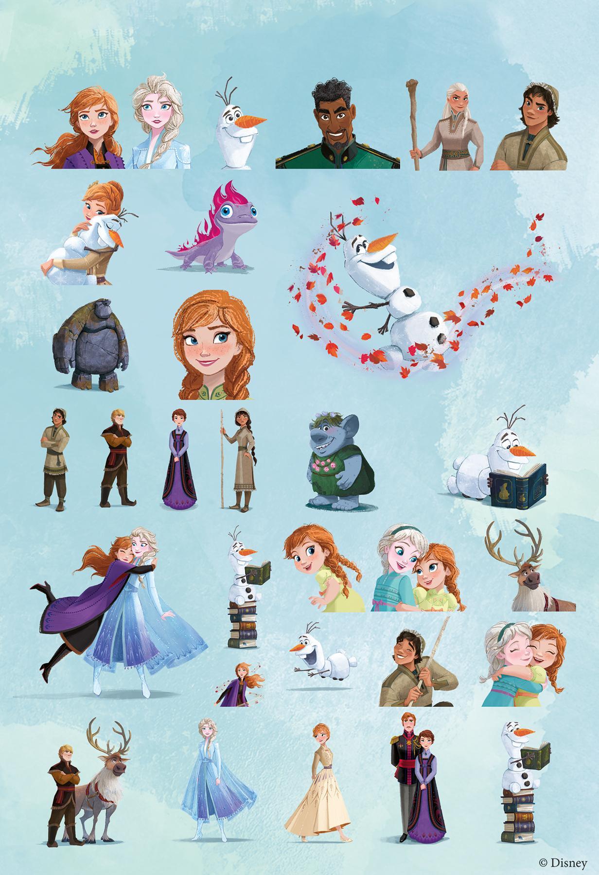 Frozen II 16 Bilder 15145 Disney Malbuch Malheft Ausmalbuch mit Sticker 