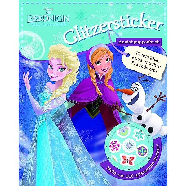 Disney Die Eiskönigin - Glitzersticker Anziehpuppenbuch