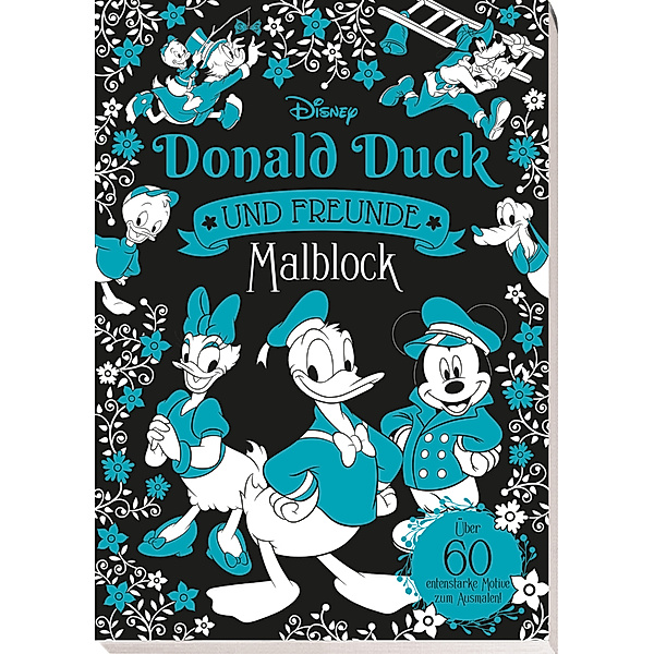 Disney Donald Duck und Freunde: Malblock: über 60 entenstarke Motive zum Ausmalen!, Panini