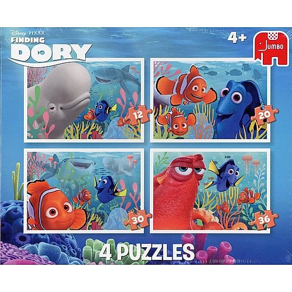 Disney Finding Dory 4 in 1 (Kinderpuzzle)