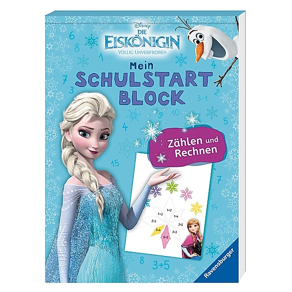 Disney Frozen / Die Eiskönigin / Disney Die Eiskönigin Mein Schulstartblock: Zählen und Rechnen; .
