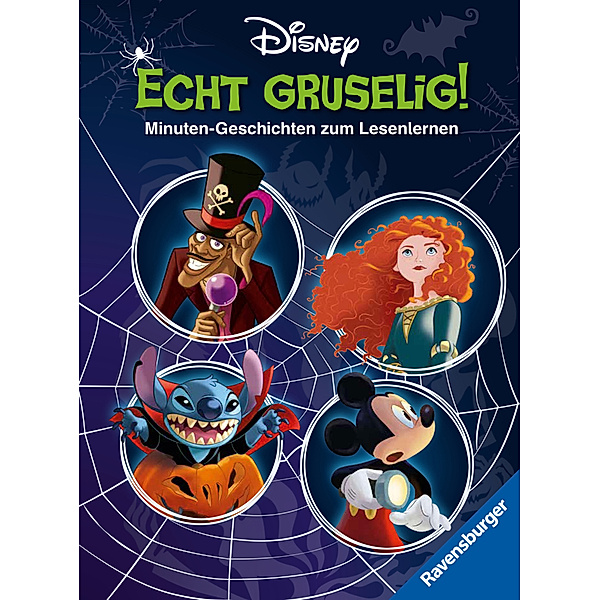 Disney: Gruselige Minuten-Geschichten zum Lesenlernen - Erstlesebuch ab 7 Jahren - 2. Klasse, Annette Neubauer