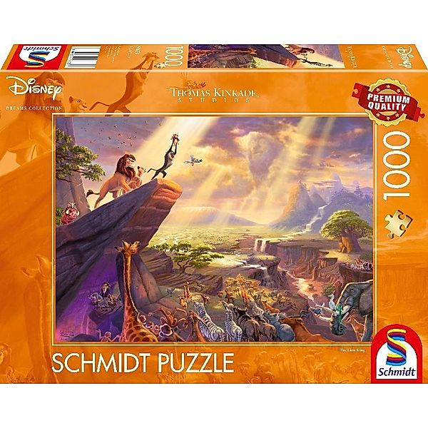 SCHMIDT SPIELE Disney, König der Löwen (Puzzle), Thomas Kinkade