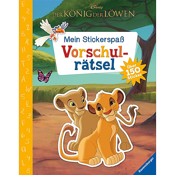 Disney / Mein Stickerspass Disney Der König der Löwen: Vorschulrätsel; .