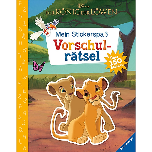 Disney / Mein Stickerspaß Disney Der König der Löwen: Vorschulrätsel; .
