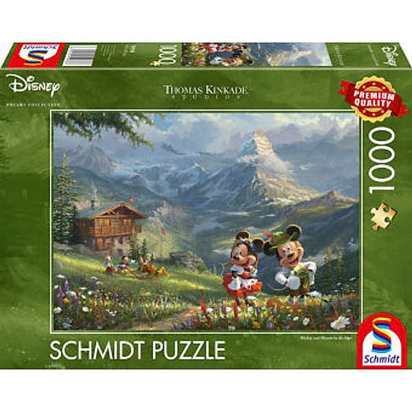 SCHMIDT SPIELE Disney, Mickey & Minnie in den Alpen (Puzzle)