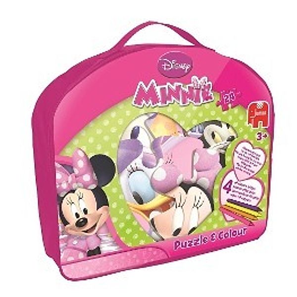 Disney Minnie Mouse Puzzle & Colour (Kinderpuzzle)