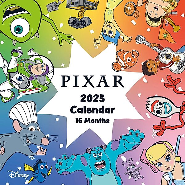 Disney Pixar 2025 30X30 Broschürenkalender