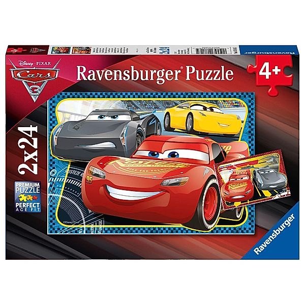 Disney Pixar Cars 3, Abenteuer mit Lightning McQueen (Kinderpuzzle)