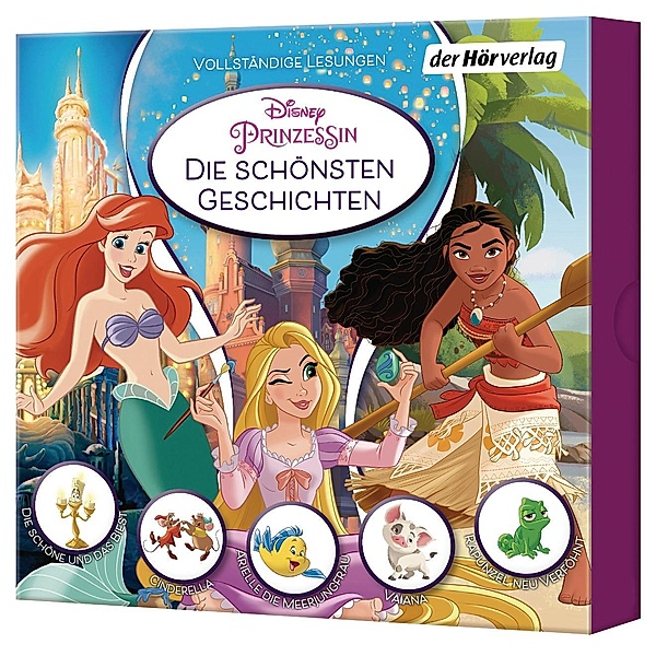 Disney Prinzessin: Die schönsten Geschichten, 5 Audio-CD, 5 MP3, Disney Prinzessin